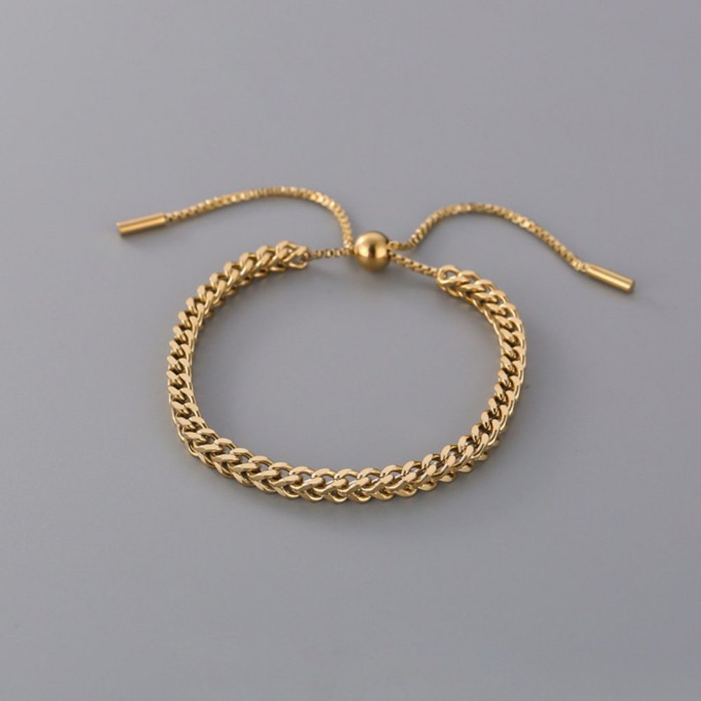 NEW 18K Gold Plated Chunky Chain Bracelet - Picture 5 of 7